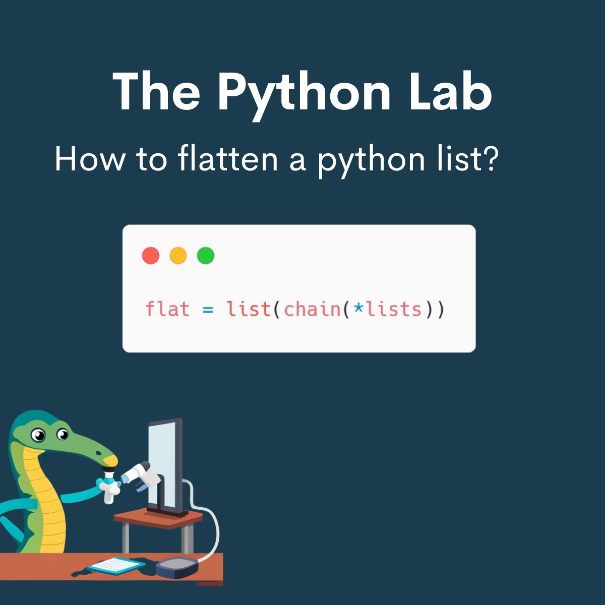 Python Lab: How to flatten a list