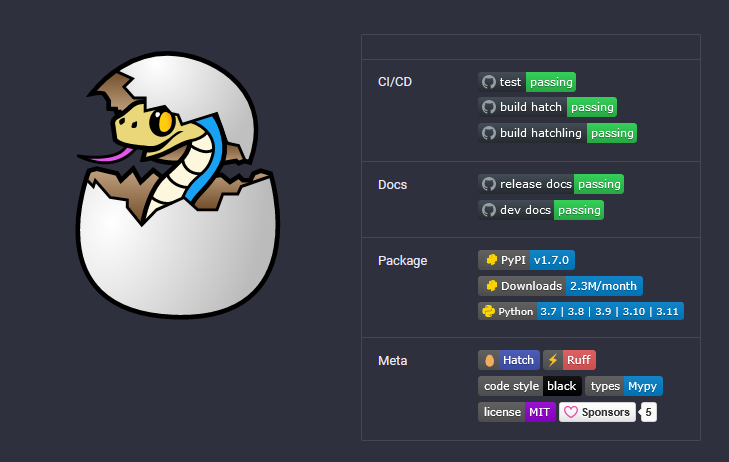 Environment Tools: Hatch