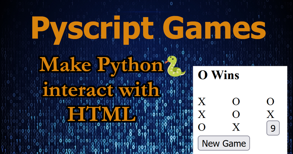 Building Web Games with PyScript