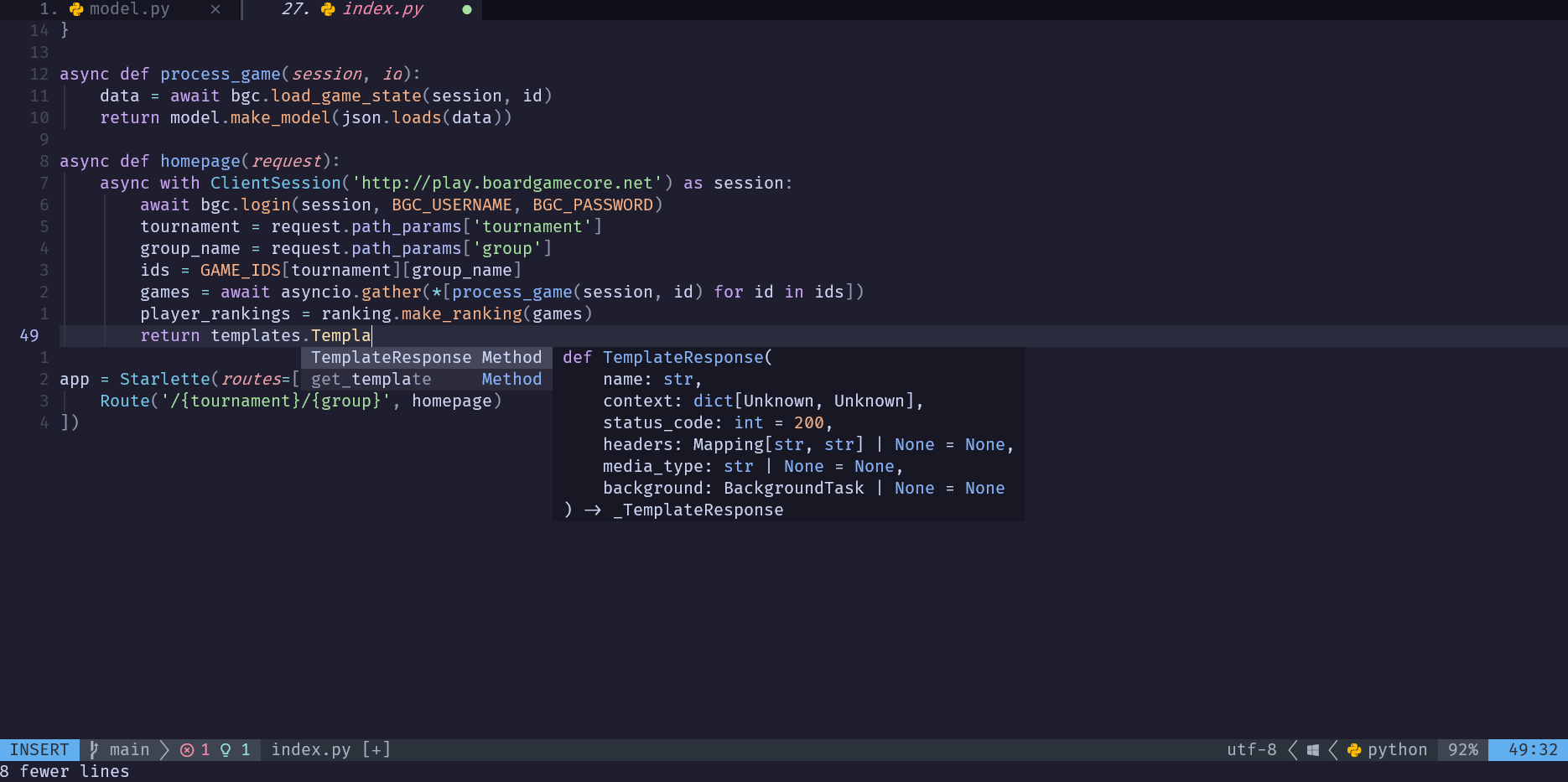 Configuring NeoVim as a Python IDE